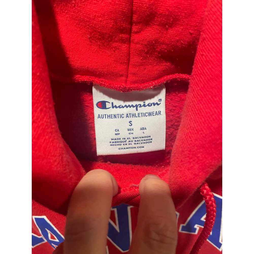 University of Kansas Jayhawks Hoodie Red (Size S) Unisex - Champion - Picture 4 of 4